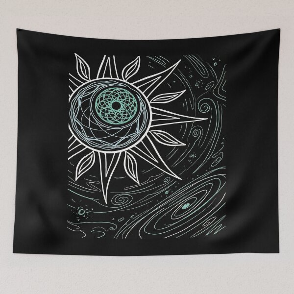 Item preview, Cosmic Sun with Swirling Galaxy designed and sold by ChiqueAvenue.