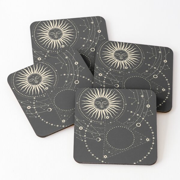 Item preview, Celestial Sun and Stars Illustration designed and sold by ChiqueAvenue.