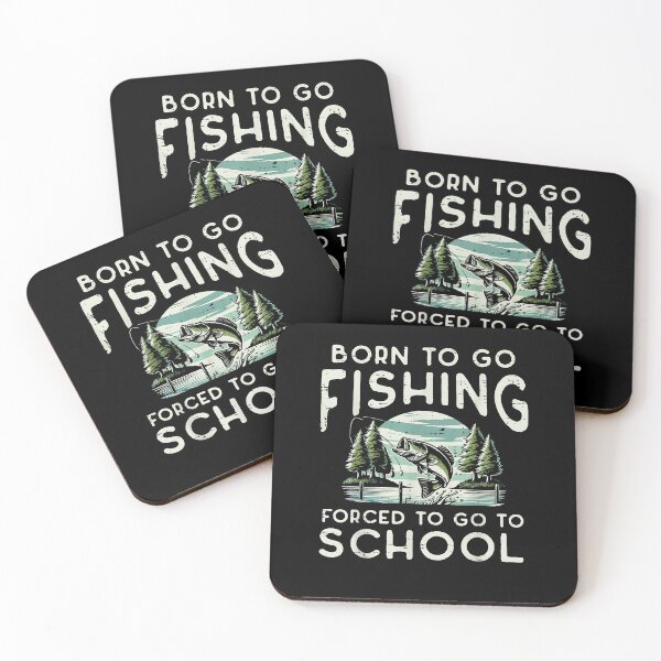 Item preview, Born To Fishing Forced Go School Funny Boys Kids Youth Men designed and sold by Boutkimaewab.