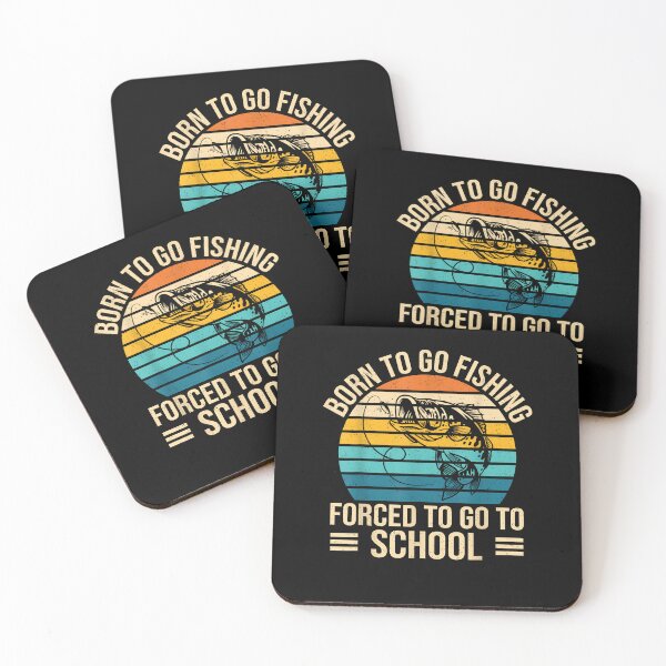 Item preview, Born to Go Fishing Forced School Funny Fishing Boys Kids Men designed and sold by Boutkimaewab.