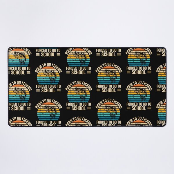 Item preview, Born to Go Fishing Forced School Funny Fishing Boys Kids Men designed and sold by Boutkimaewab.