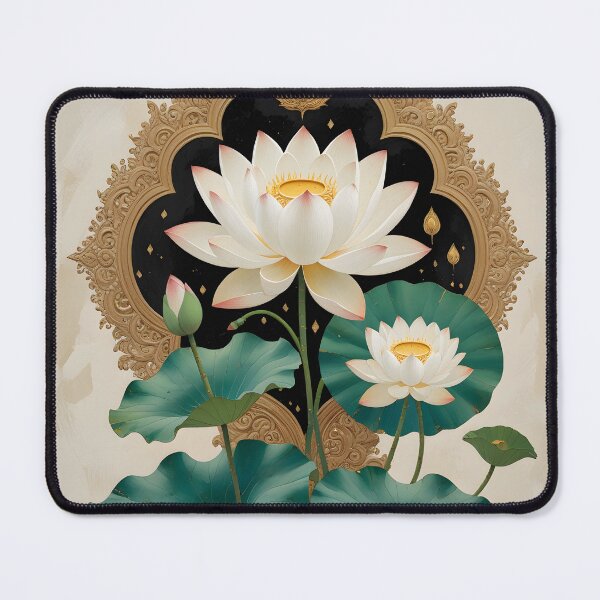 Item preview, Sacred Thai Lotus Flower – Traditional Buddhist Art Wall Poster designed and sold by ArtnarongDesign.