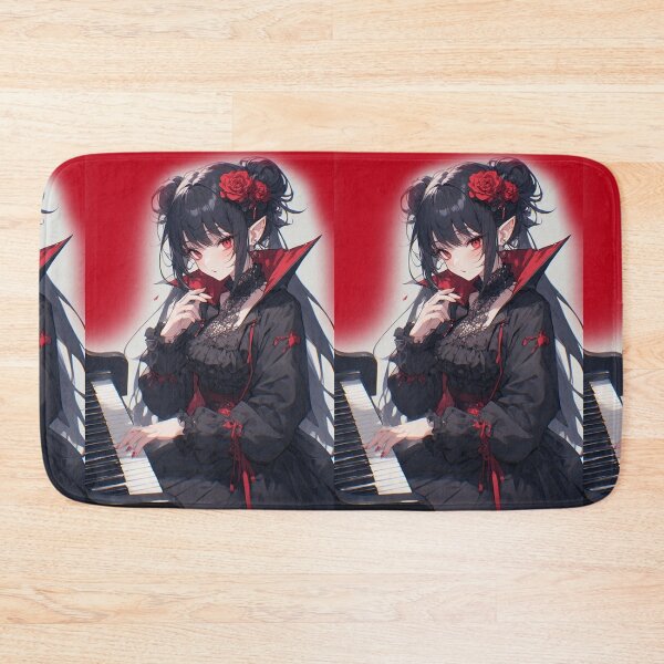 Item preview, Anime vampire girl playing piano designed and sold by ArtsJulian.