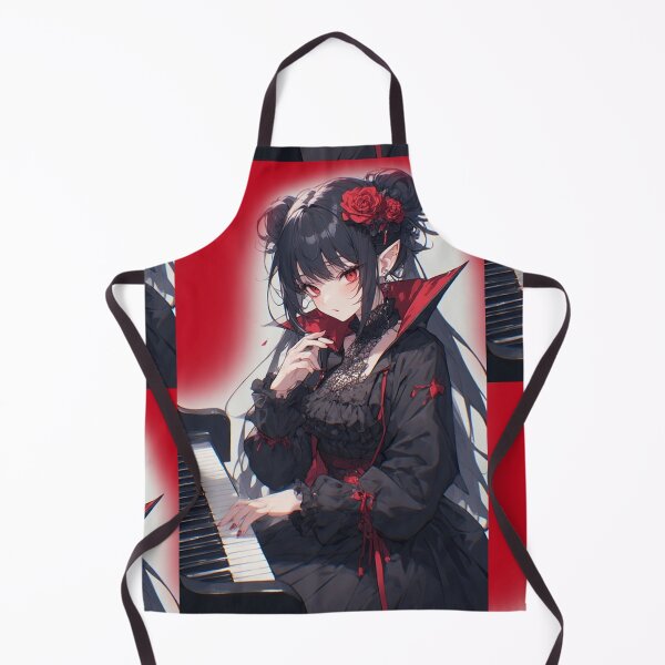 Item preview, Anime vampire girl playing piano designed and sold by ArtsJulian.