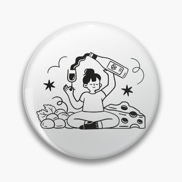 Item preview, Wine & Relax – Funny Self Care Illustration designed and sold by mcraft studio.