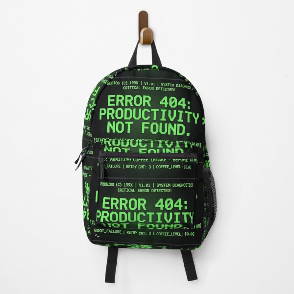 Item preview, ERROR 404: PRODUCTIVITY NOT FOUND (input coffee) designed and sold by GenArtWear.