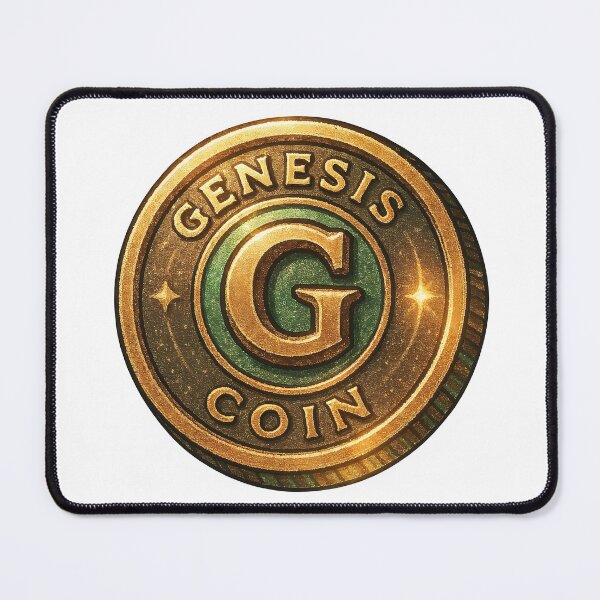 Item preview, A gold Genesis Coin on transparent background designed and sold by Creative88Art.