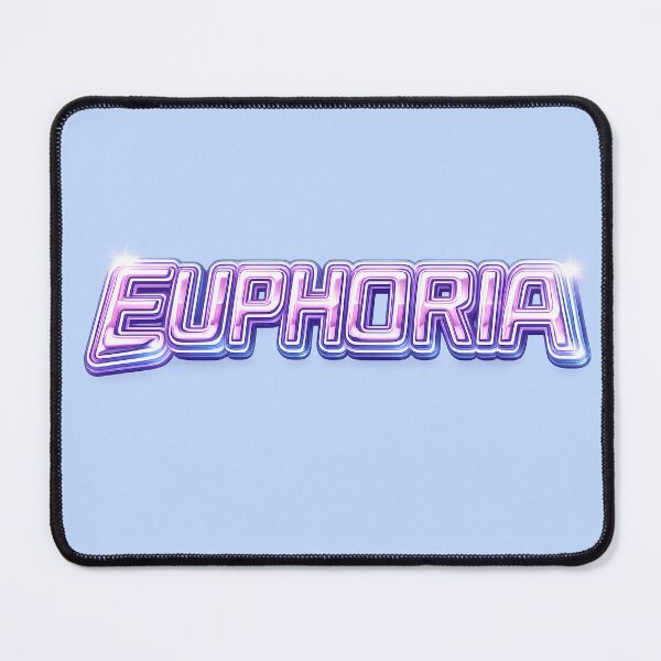 Item preview, Euphoria Neon Chrome Typography Shirt | Y2K Cyber Aesthetic Tee | Pink Purple Gradient Gift 2026 designed and sold by After-Static.