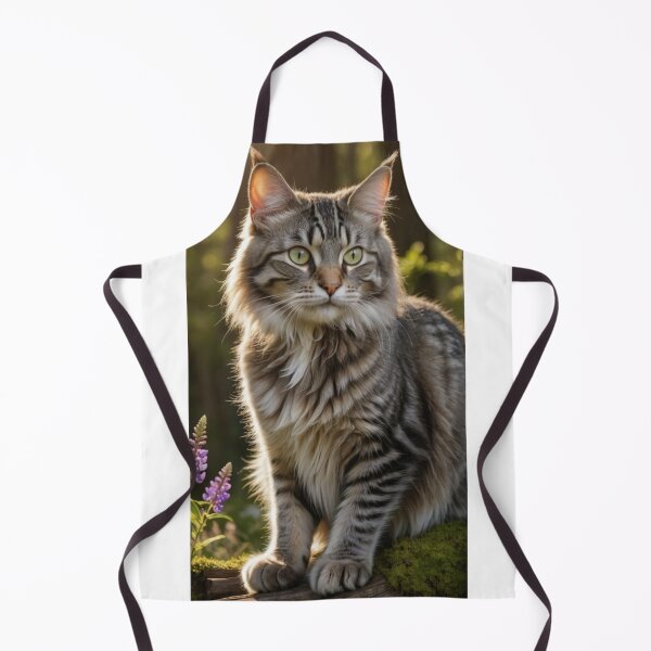 Item preview, Majestic Maine Coon Cat in Forest designed and sold by Jade Ado.