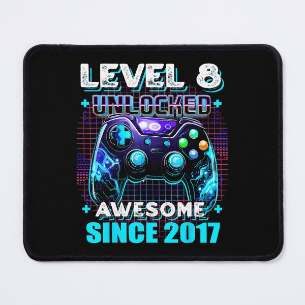 Item preview, Level 8 Unlocked Awesome Since 2017 8th Birthday Gamer Celebration designed and sold by FGTV2021.