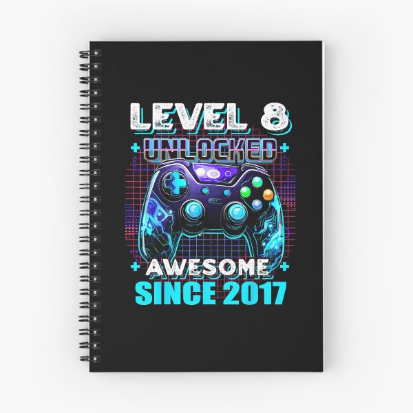 Item preview, Level 8 Unlocked Awesome Since 2017 8th Birthday Gamer Celebration designed and sold by FGTV2021.