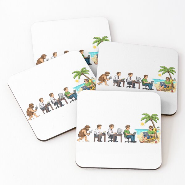 Item preview, Remote Work Evolution Digital Nomad Work From Anywhere Funny Design designed and sold by ZYNORAworld.