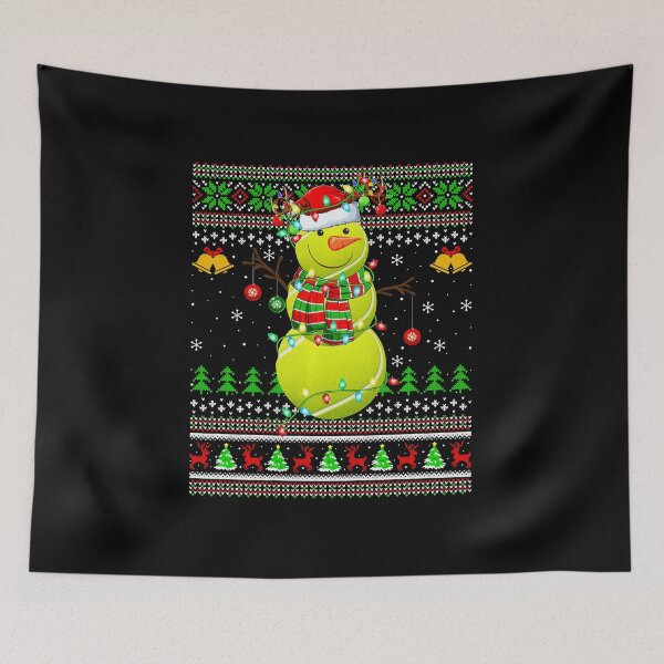 Item preview, Tennis Ball Snowman Funny Christmas Tennis Player Holiday  designed and sold by WayTBeenkenArt.