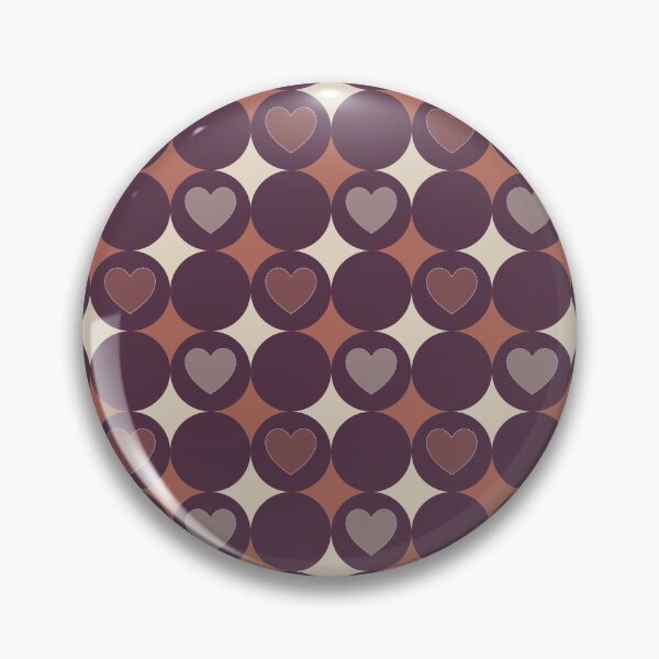 Item preview, Circle Hearts earth tones  designed and sold by Tatiana Ribeiro.