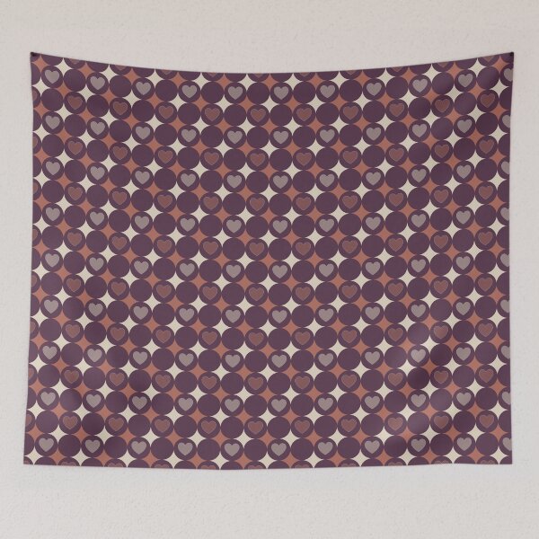 Item preview, Circle Hearts earth tones  designed and sold by Tatiana Ribeiro.