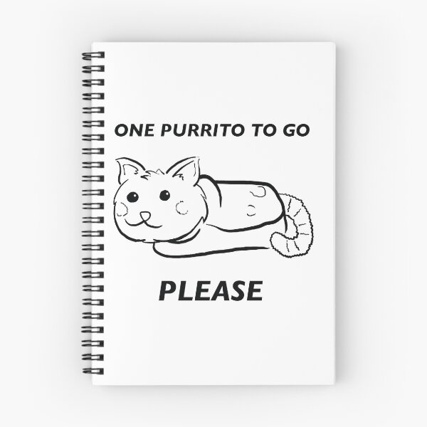 Item preview, One Purrito to Go Please designed and sold by FEMstuff.