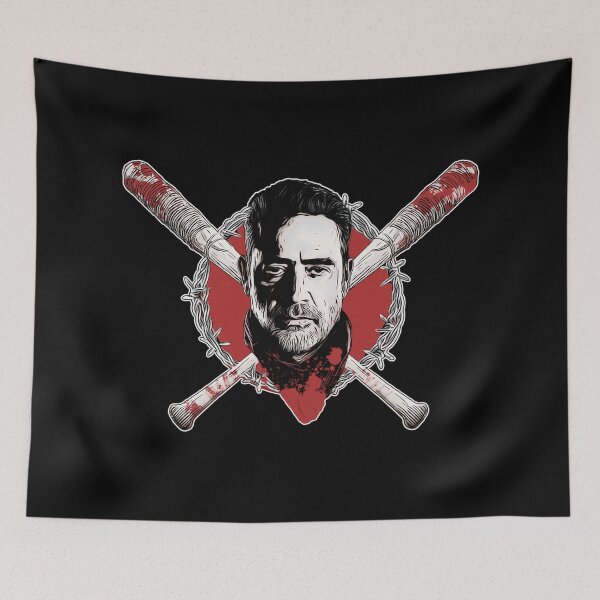 Item preview, Negan Villain Portrait - TWD Zombie Apocalypse Survivor Art designed and sold by Totemica.