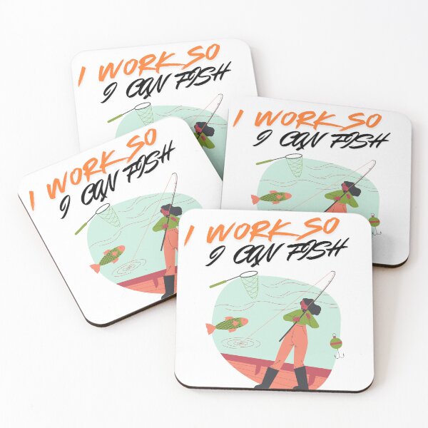 Item preview, I Work So I Can Fish – Funny Fishing Lover Quote | Fisherman Humor Design designed and sold by Anasalseady.