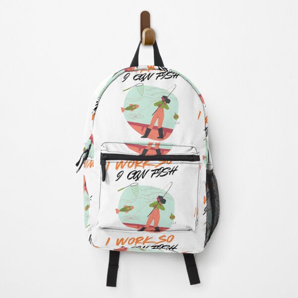 Item preview, I Work So I Can Fish – Funny Fishing Lover Quote | Fisherman Humor Design designed and sold by Anasalseady.