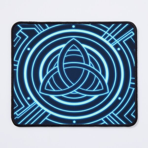 Item preview, Blue Triquetra Symbol with Circuitry designed and sold by ChiqueAvenue.