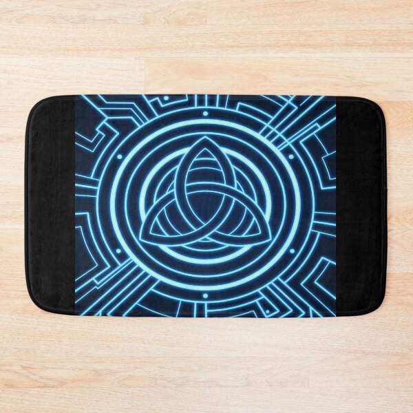 Item preview, Blue Triquetra Symbol with Circuitry designed and sold by ChiqueAvenue.