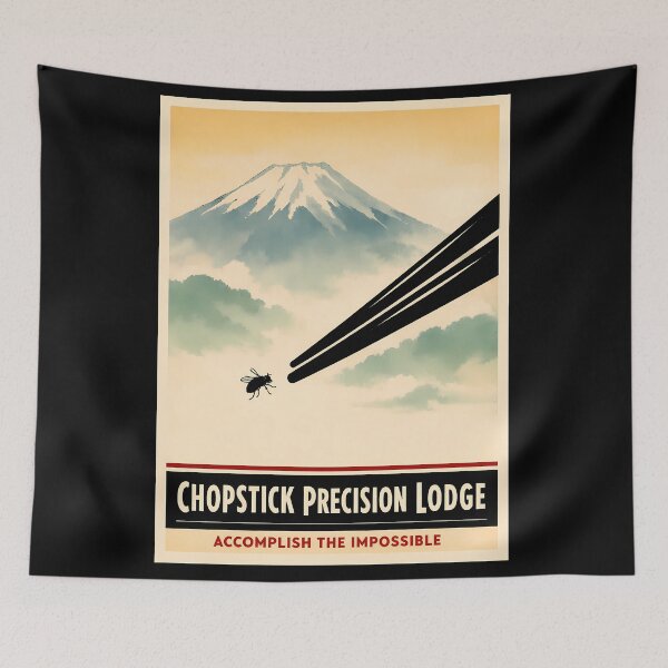 Item preview, Accomplish Anything Chopstick Zen Poster designed and sold by agearb.