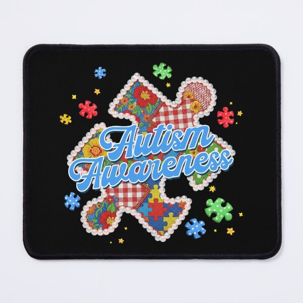 Item preview, Patchwork Autism Awareness Pearl designed and sold by vintagearttee.
