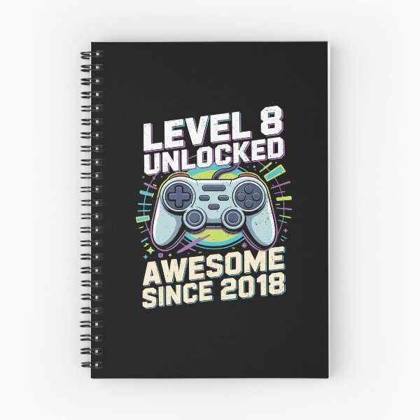 Item preview, Level 8 Unlocked Gamer Birthday Retro Controller designed and sold by FGTV2021.