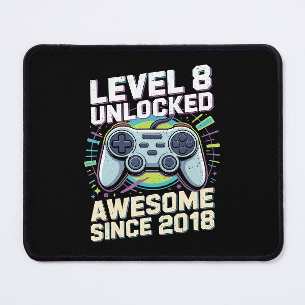 Item preview, Level 8 Unlocked Gamer Birthday Retro Controller designed and sold by FGTV2021.
