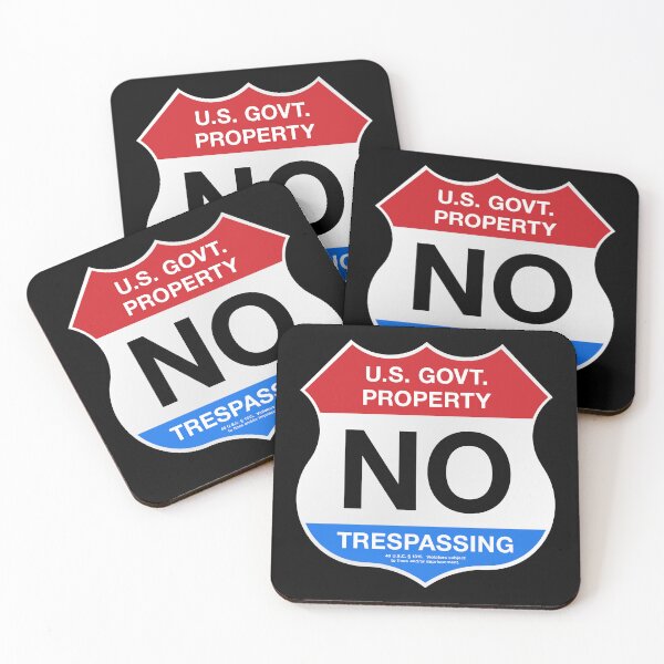 Item preview, U.S. Govt. No Trespassing Sign designed and sold by travelwitheric.