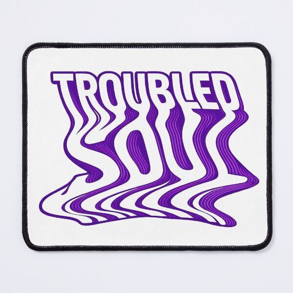 Item preview, Troubled Soul Wavy Liquid Typography Shirt | Psychedelic Dark Aesthetic Tee | Modern Grunge Gift 2026 designed and sold by After-Static.