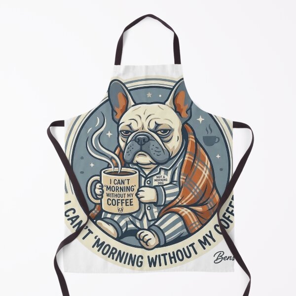 Item preview, Frenchie without coffee designed and sold by GenArtWear.