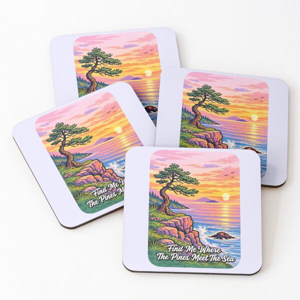 Item preview, Find Me Where The Pines Meet The Sea designed and sold by WestCoastArtsy.