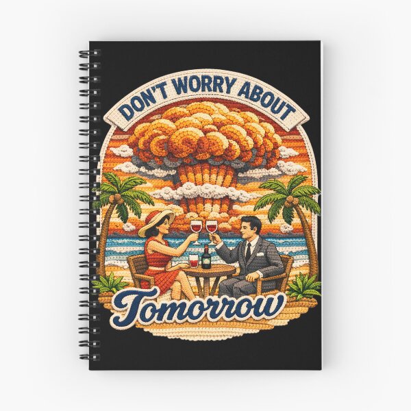 Item preview, Dark Humor Don't Worry About Tomorrow Apocalypse Handmade Crochet Funny designed and sold by Jokerstyle.