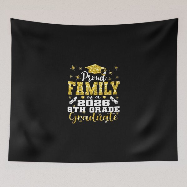 Item preview, Proud Family Of 8Th Grade Graduate 2026 designed and sold by Imalyanmani.