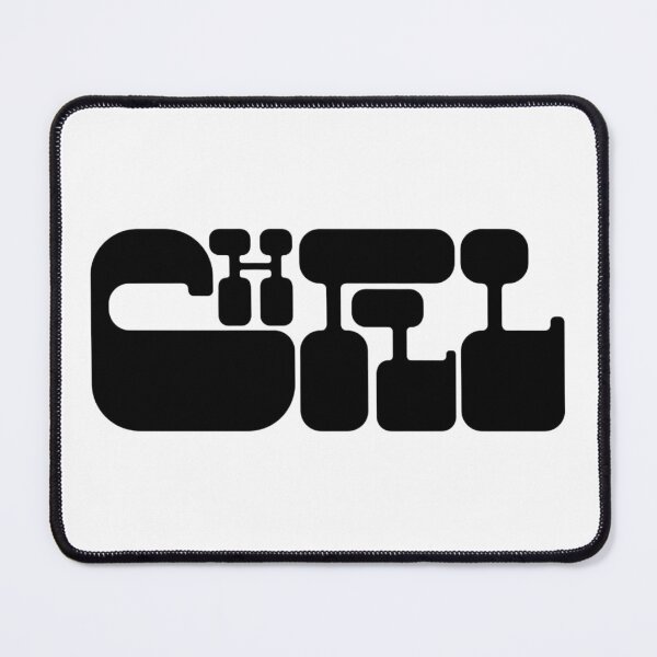 Item preview, CHILL - Abstract Brutalist Typography Art designed and sold by RohiMade.