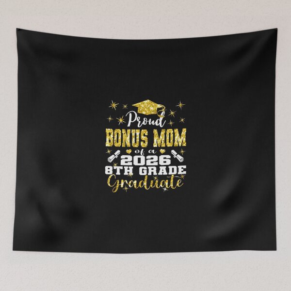 Item preview, Proud Bonus Mom Of 8Th Grade Graduate 2026 Family designed and sold by Imalyanmani.