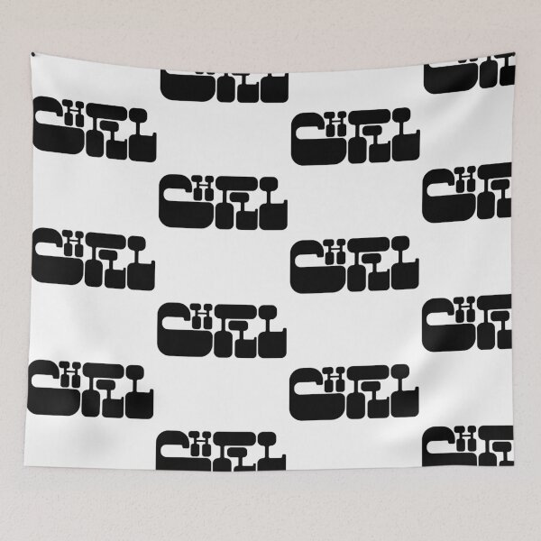 Item preview, CHILL - Abstract Brutalist Typography Art designed and sold by RohiMade.