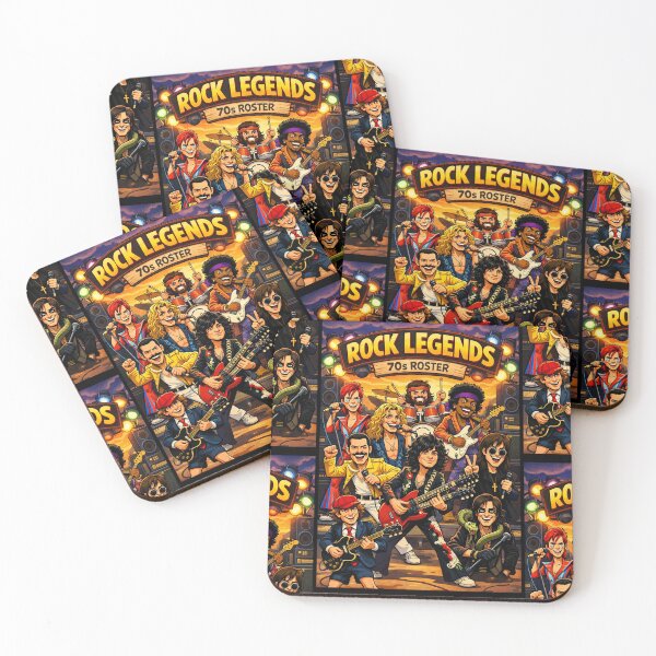 Item preview, Rock Legend 70s Roster designed and sold by Arte Cartoon From TagTeam Group.