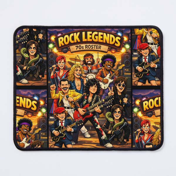 Item preview, Rock Legend 70s Roster designed and sold by Arte Cartoon From TagTeam Group.