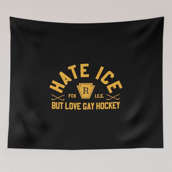 Item preview, Hate ICE but love gay hockey designed and sold by ThatTheoHall.