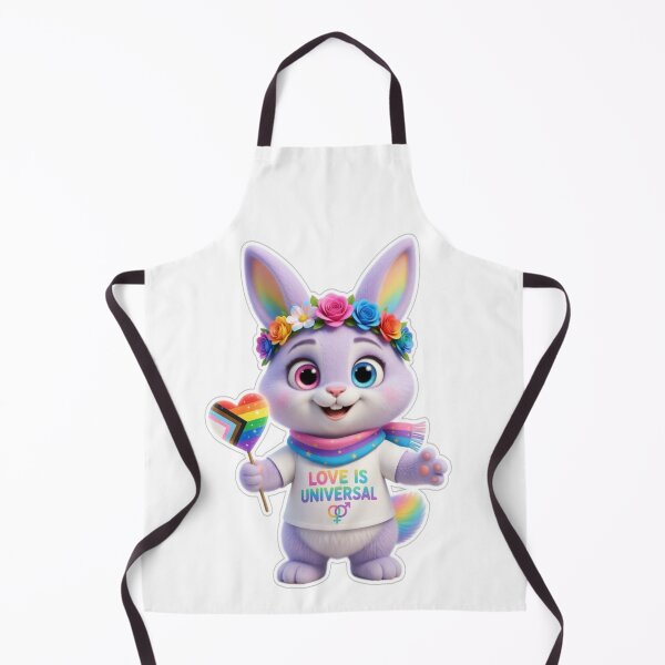 Item preview, Love Is Universal – Cute Pride Bunny designed and sold by Wildborn74.