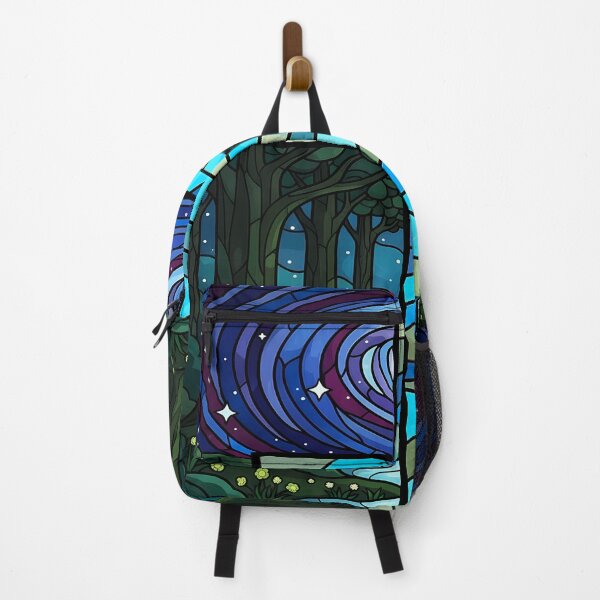 Item preview, Stained Glass Cross in Forest Night Sky designed and sold by Daniel Abdelmaseih.