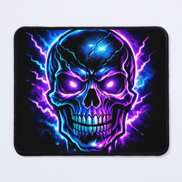 Item preview, Neon Skull Streetwear Design | Cyberpunk Glow Skull Art designed and sold by WittyWear Designs.