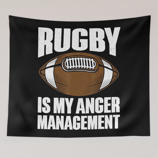 Item preview, Rugby Is My Anger Management Funny Rugby Humor  designed and sold by GabrieSketcham.