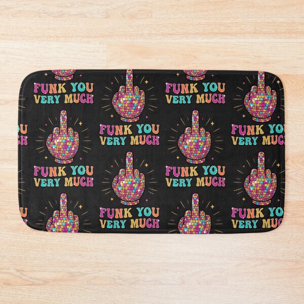 Item preview, Funk You Very Much – Disco Ball Middle Finger Retro Funk Music Funny Graphic designed and sold by TheTrendsDesk.