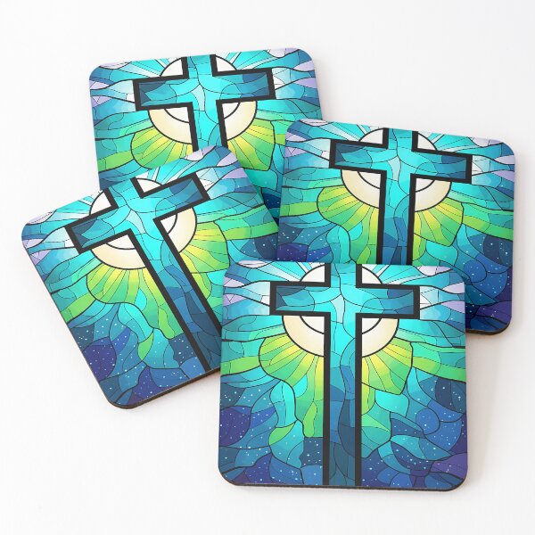 Item preview, Stained Glass Cross with Radiant Background designed and sold by Daniel Abdelmaseih.