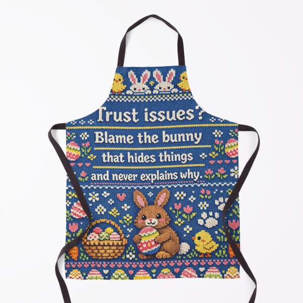 Item preview, Trust Issues, Blame the Bunny, Easter Knitting Pattern designed and sold by Mauswohn.