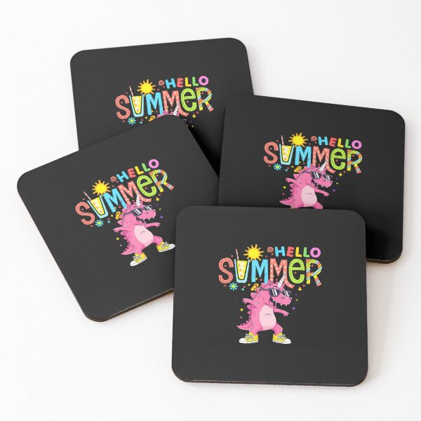 Item preview, Hello Summer Funny Dinosaur Unicorn Last Day Of School designed and sold by Imalyanmani.