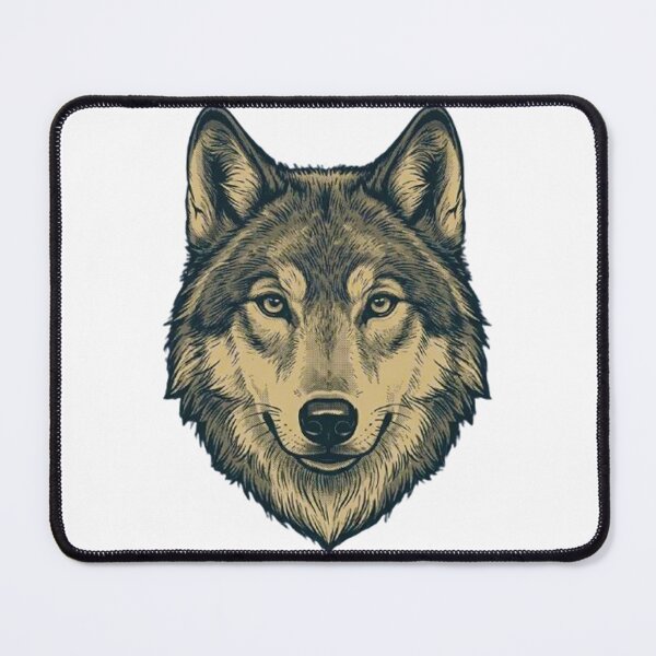 Item preview, Vintage Wolf Head Portrait - Retro Hand-Drawn Wild Soul Graphic designed and sold by MT-Hub | Art for Every Soul.